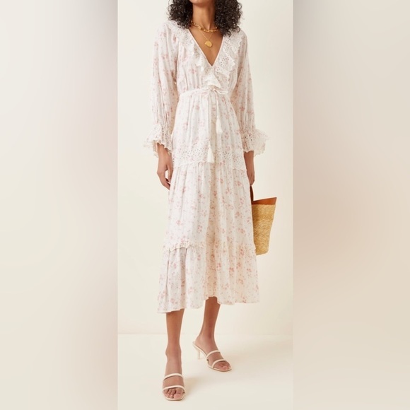 TiMo floral slub dress